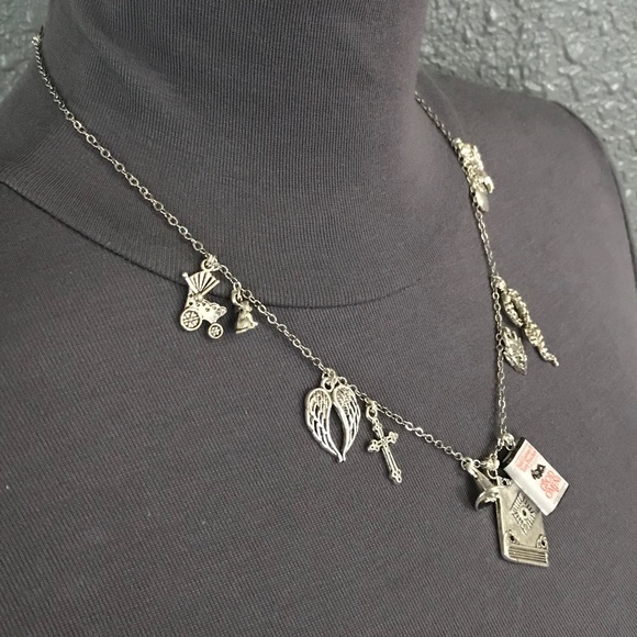 Good Omens Neil Gaiman Terry Pratchett Handmade Literature Necklace, Book Cover - Picture 10 of 16